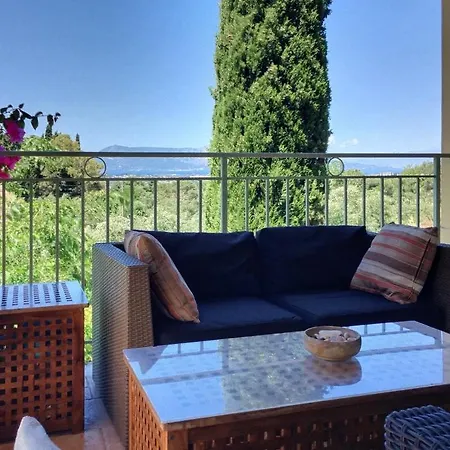 Gastouri Pascalia With Heated Pool In October And Views Villa