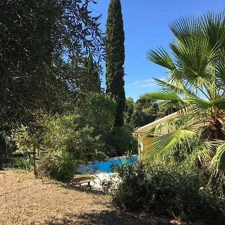 וילה Gastouri Pascalia With Heated Pool In October And Views