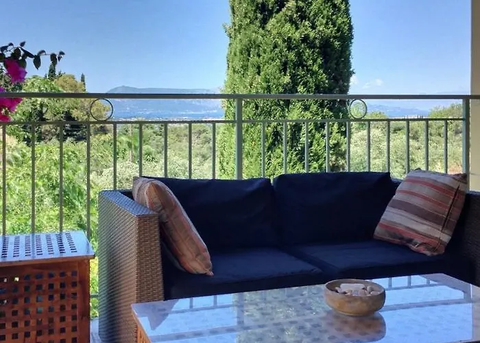 Gastouri Pascalia With Heated Pool In October And Views Villa