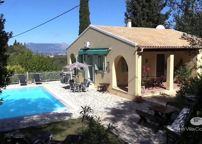 Gastouri Pascalia With Heated Pool In October And Views Villa Ahílio