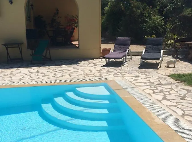 Villa Gastouri Pascalia With Heated Pool In October And Views *